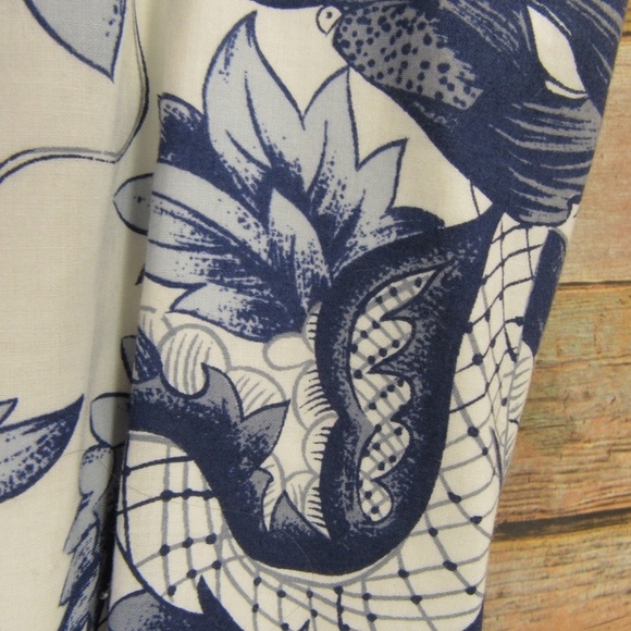 Breeches Blue/Off-White Sleeveless Back-Button Dress 4 - Picture 6 of 16